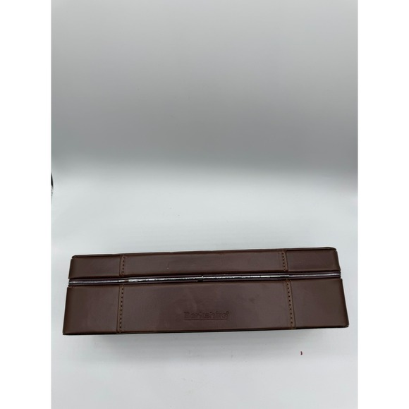 Berkshire Vintage Brown Leather Watch Case - 6 Slot Collector Box - Rare - Picture 2 of 16